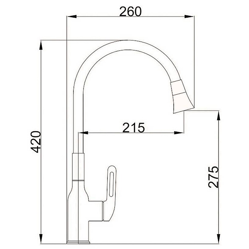 Haiba смеситель для кухни с силиконовым гибким изливом Белый Гайка HB73825-8