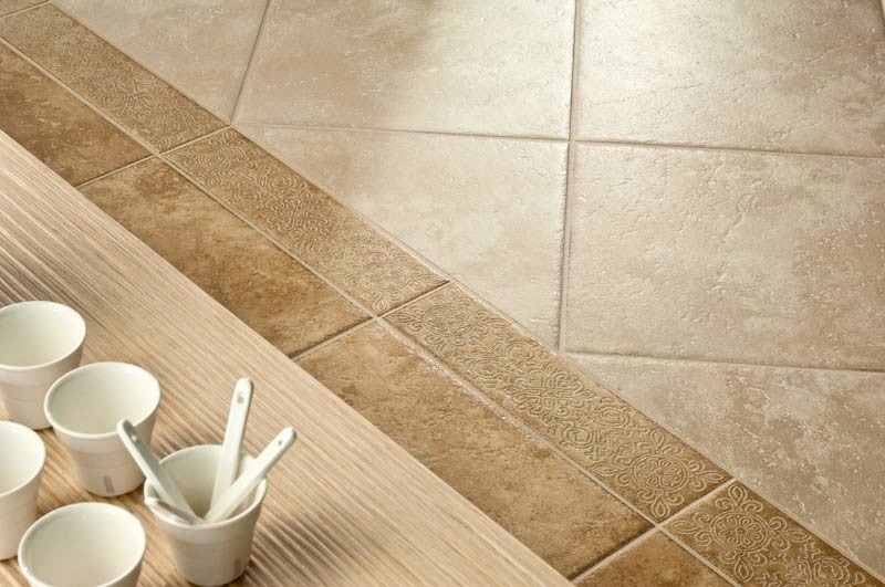 Coliseum Gres Friuli Fascia Orchidea Giallo 7x30 см вставка напольная желтая
