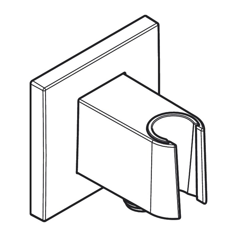 Hansgrohe FixFit E Шланговое подключение с держателем для душа хром 26889000