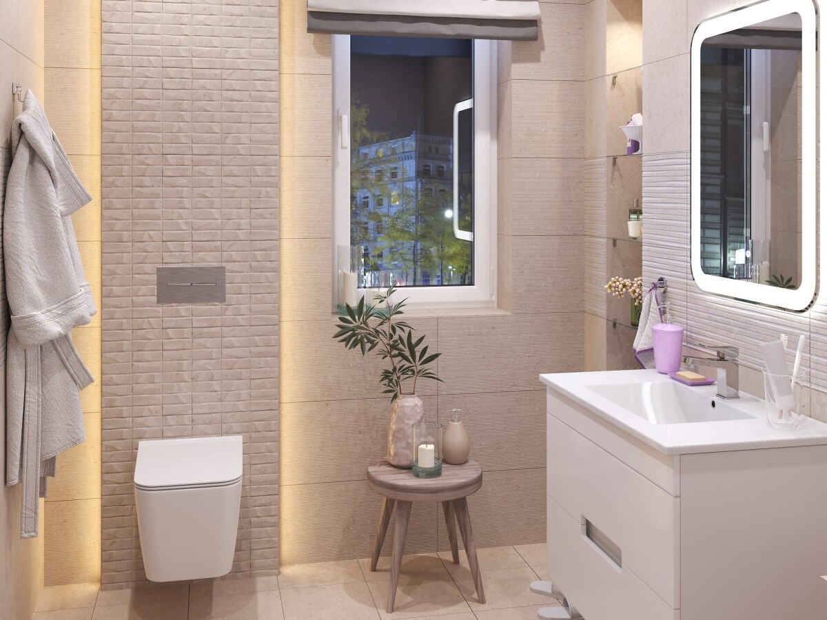 Керамическая плитка Cube Ceramica Rockberry Wavy Beige 30*60 УТ000049784