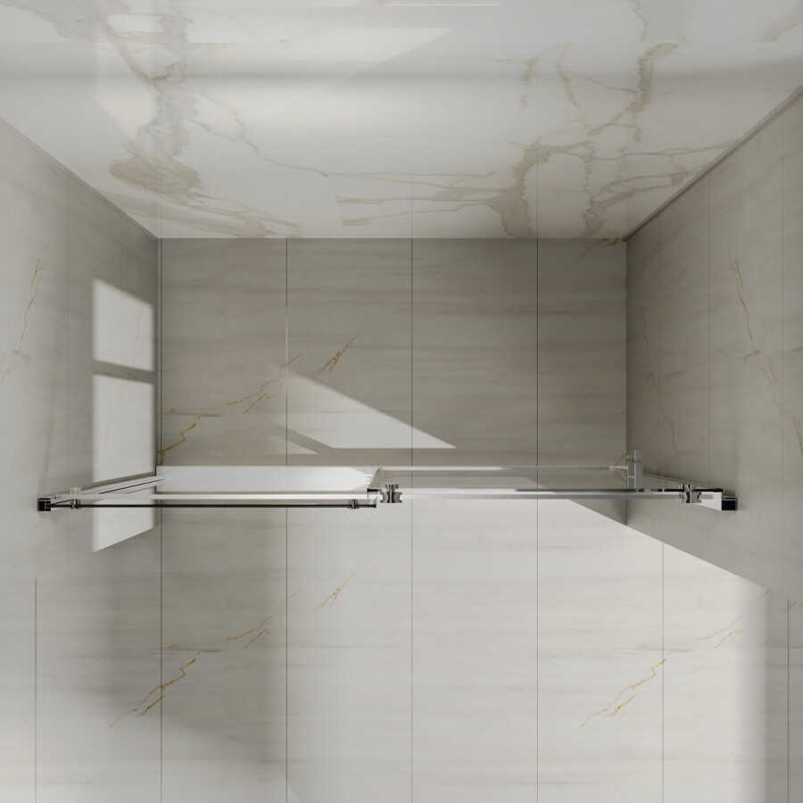 Душевая дверь Azario BERN 1700х1950, прозрачное стекло 6 мм, профиль брашированное золото AZ-733-170-BGL-CL