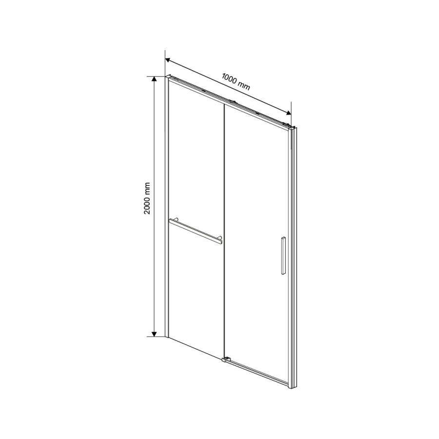 Vincea Slim Soft душевая дверь 100 см хром VDS-1SS100CL