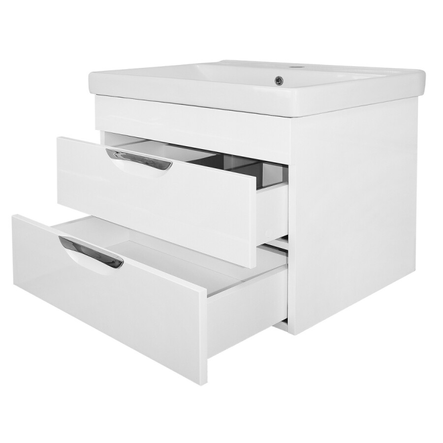 Комплект Тумба Стиль- 70/2 "Соло" 700х580х480 подвесная, с раковиной Tempo 70, с доводчиками CS00092804