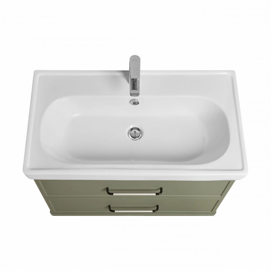 Тумба под раковину AQUATON Нео-Классика 85 2 ящика, кипарис 1A286301NC5E0