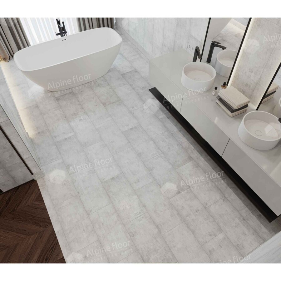 Alpine Floor Light Stone Кварцвиниловая плитка LVT Сумидеро ECO 15-17 608 х 303 х 2.5 mm