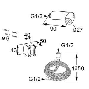 Kludi Bozz гигиенический душ 7304205-00
