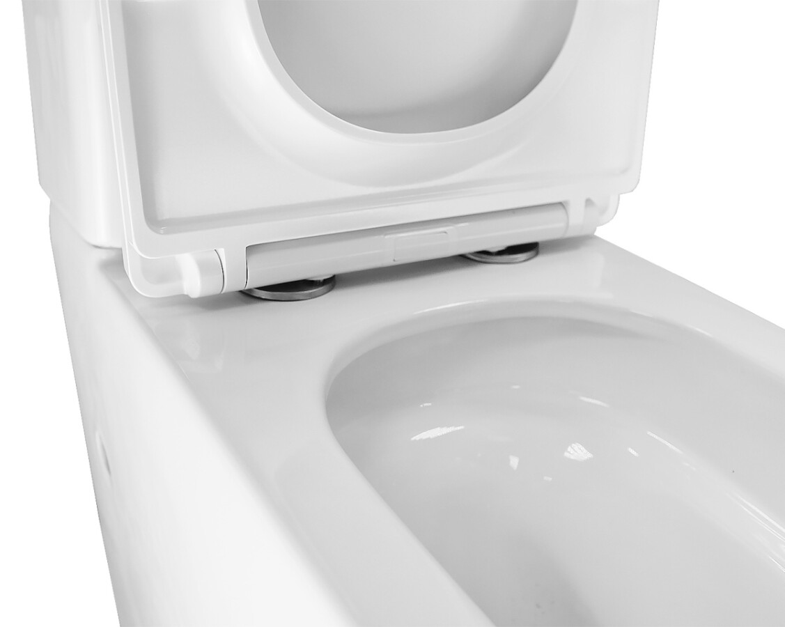 Унитаз-компакт Azario Etéreo 640х370х810 напольный, безободковый, система смыва "Скрытое Торнадо", с быстросъемным сиденьем микролифт AZ-8203