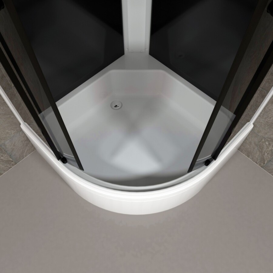 Triton Душевая Кабина Грэй-Блэк 90*90 В Щ0000067303