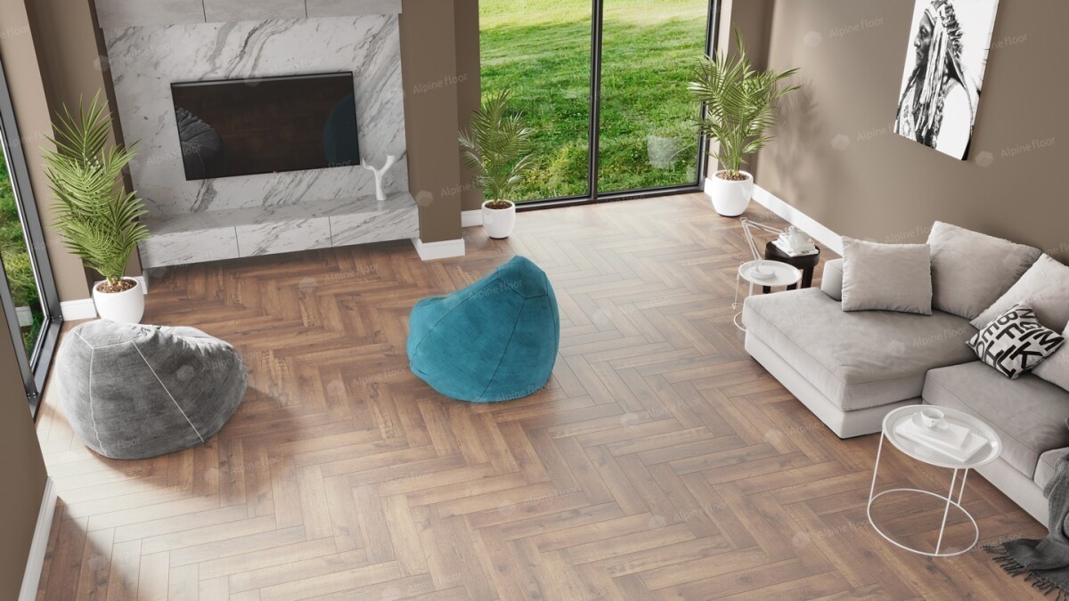 Alpine Floor Parquet Light SPC ламинат Дуб Royal ECO 13-2AB 600 х 125 х 4мм