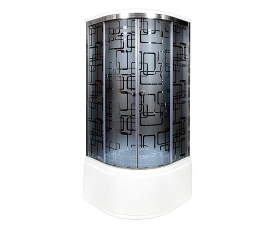 Deto душевая кабина 90х90 BM4590GM+ELBLACK с гидромассажем и электрикой