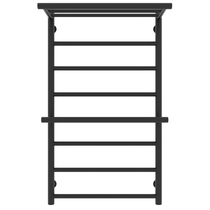 Laris Лавина полотенцесушитель водяной черный 50х80 73208027ЧМ