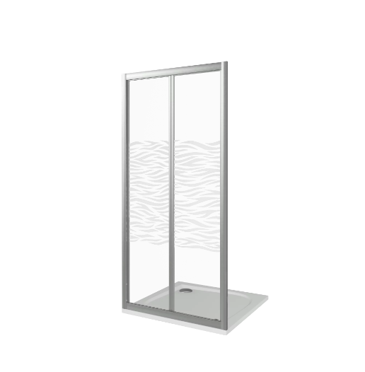 BAS INFINITY SD-100-W-CH душевая дверь 100х185 см ИН00069