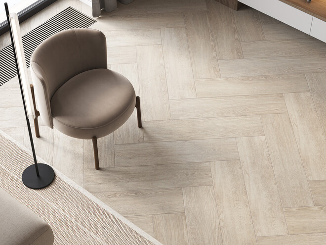 Керамогранит Cersanit Woodberry светло-серый ректификат рельеф 21,8x89,8 A17757