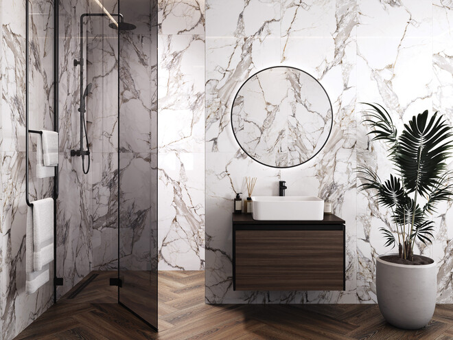 Керамогранит Cersanit Silvia полированный белый ректификат 60x120 A17431