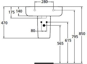 Ideal Standard Connect E797401 полупьедестал