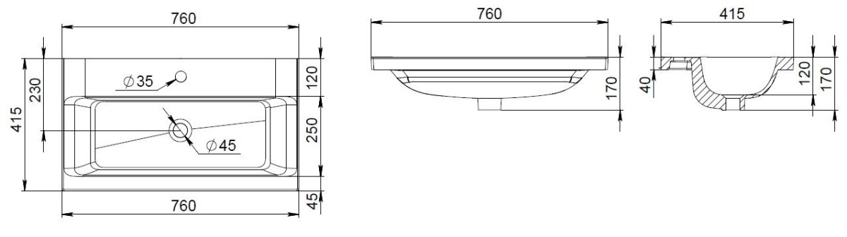 Am.Pm Gem 75 Тумба M90FHX07522WG под раковину подвесная, белый
