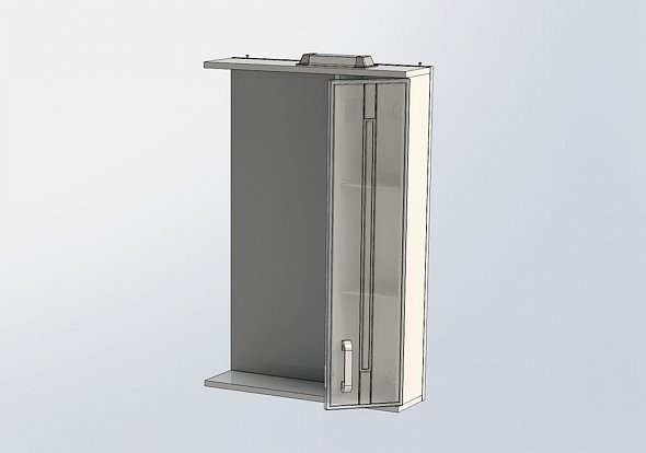 Зеркало-шкаф Aquanet Рондо 60*92,6 00189164
