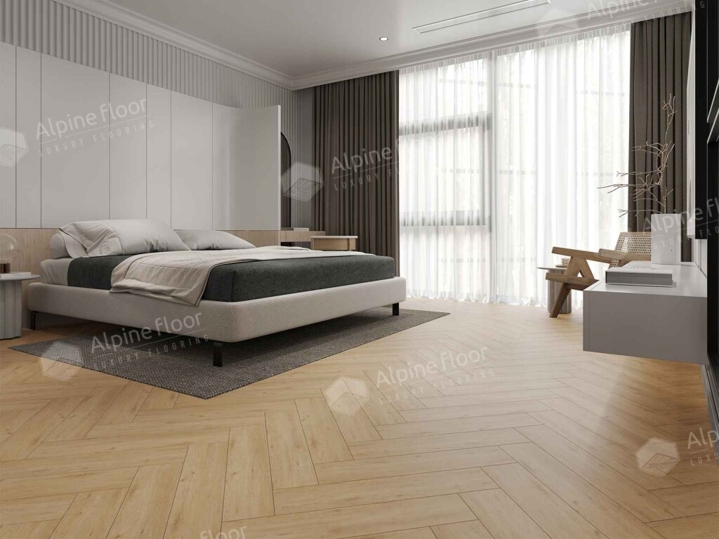 Alpine Floor Parqet LVT Кварцвиниловая плитка Дуб Лесат ECO 16-26 590 х 118 х 2.5 mm