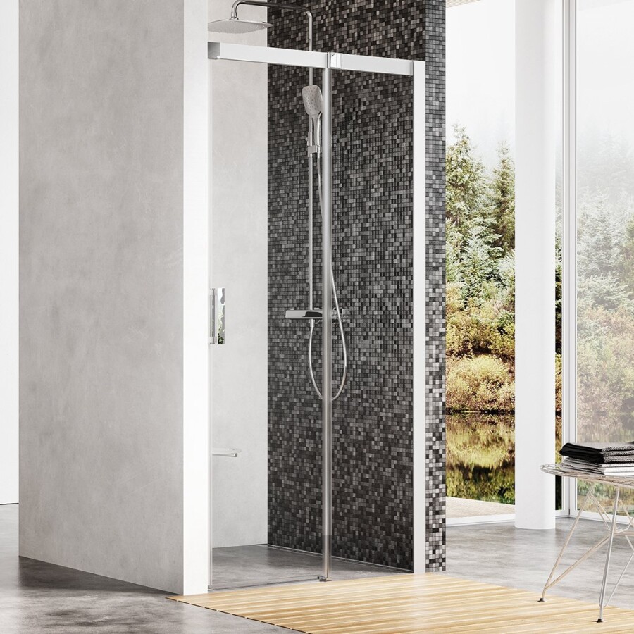 Ravak Matrix Душевая дверь MSD2-100 L блестящий+транспарент 0WLA0C00Z1