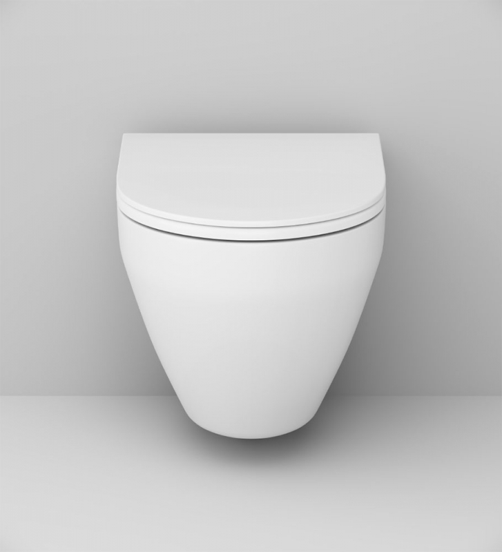 Am.Pm Spirit 2.0 унитаз подвесной безободковый с сиденьем белый матовый C701700MWSC