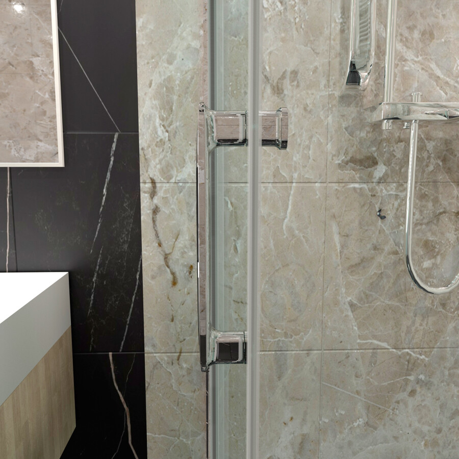 Triton-Pro Душевая ширма Fix 90×90 хром