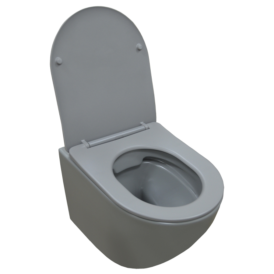 Azario Grado унитаз безободковый с сиденьем микролифт AZ-0046 SP MDG