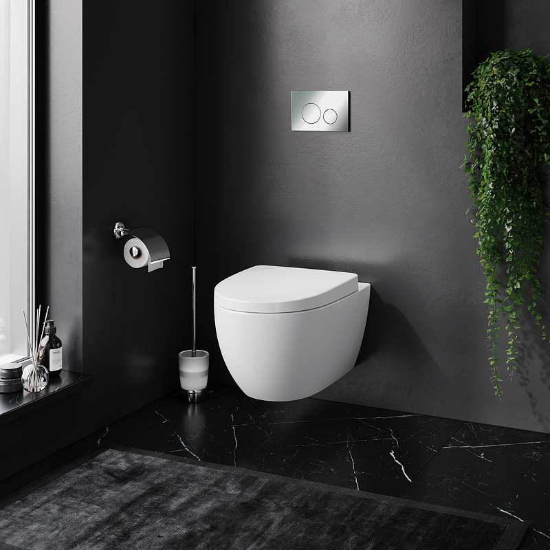 Am.Pm Awe унитаз подвесной с инсталляцией и клавишей смыва IS49051.111738