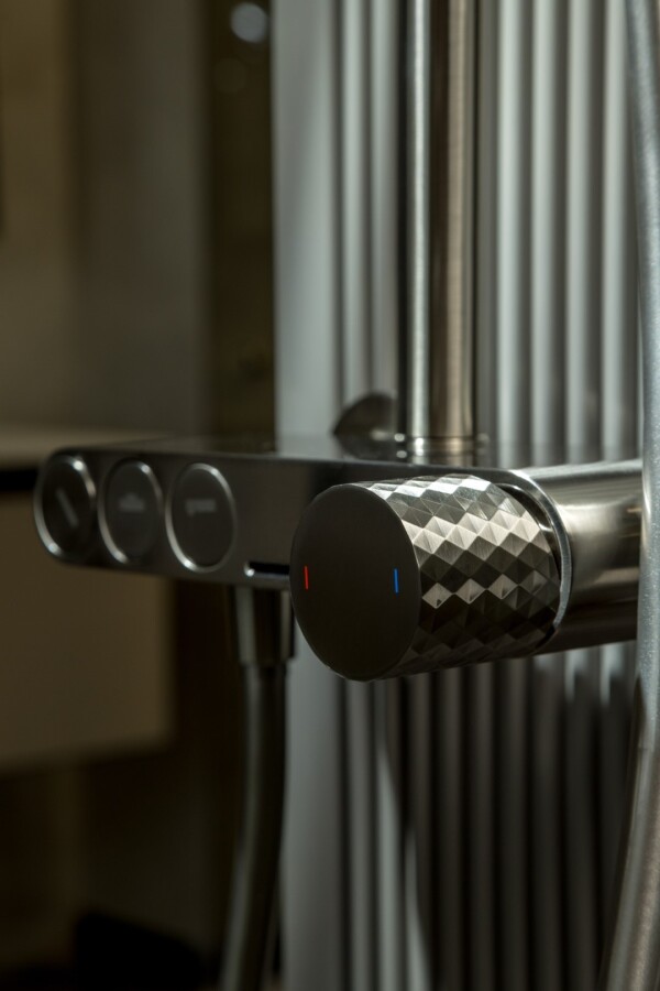 Душевая система с изливом Boheme Stick ручка Diamond Nikel Brush 128-NB