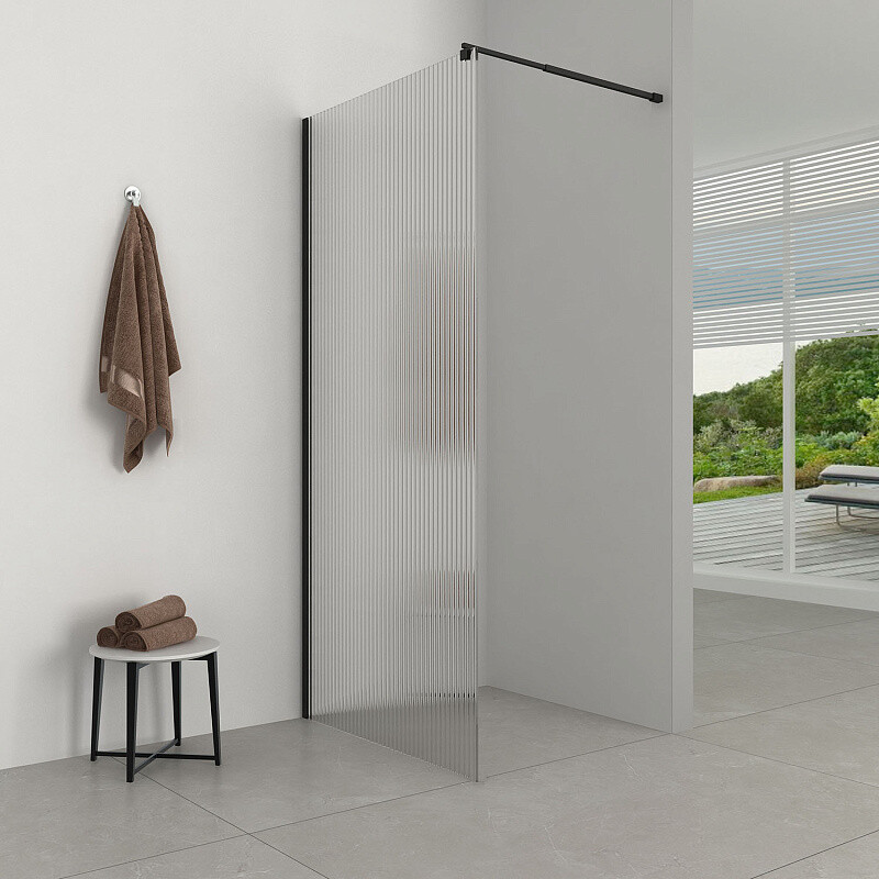 Душевая перегородка Loranto Walk-in 120х200 CS-Z02В-120 профиль черный матовый