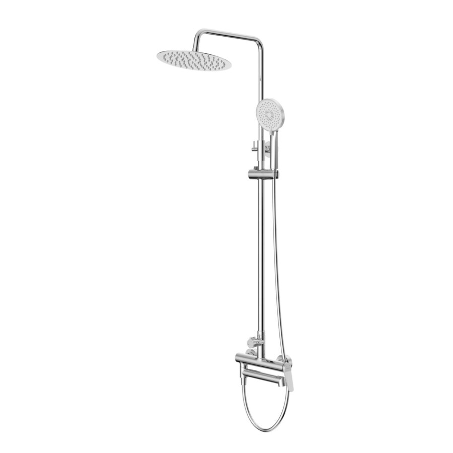 Душевая стойка BelBagno со смесителем и изливом UNIQUE-VSCM-CRM