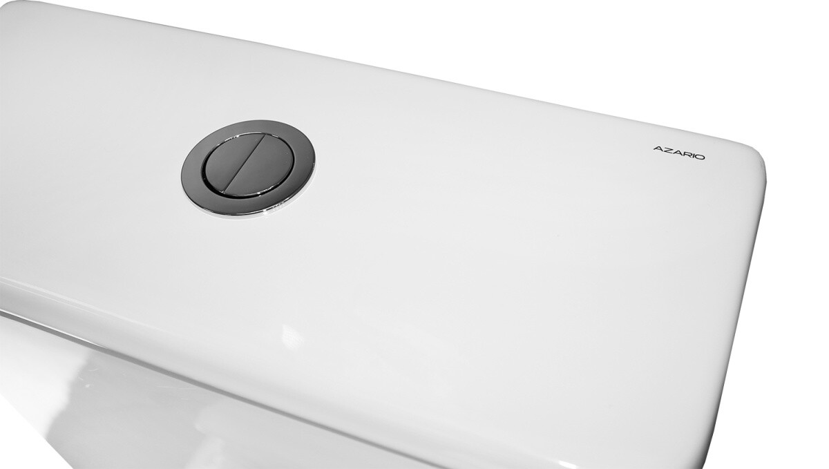 Унитаз напольный Azario FRETTA ROUND 650x340x790 безободковый, в комплекте прямым сиденьем микролифт AZ-7121A