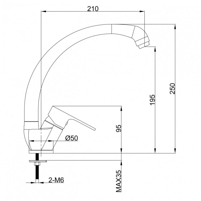 Mixxus Premium Frank 011 смеситель для кухни HB0760