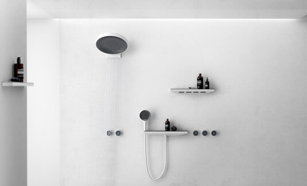 Hansgrohe Rainfinity Боковой душ 500 1jet с полкой белый матовый 26243700