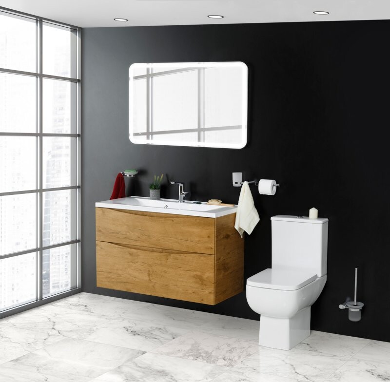BelBagno Aurora унитаз-компакт с сиденьем белый BB8604CPR/SC