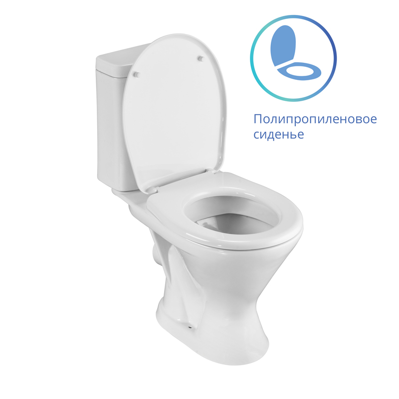 Унитаз компакт Santeri Грация полипропилен 1.P210.3.S00.00B.F