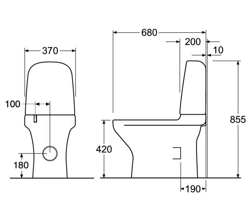 Gustavsberg Estetic GB1183002R1231 унитаз напольный