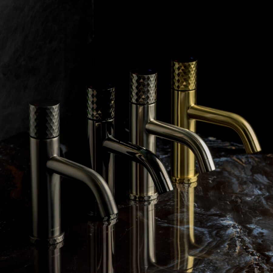 Смеситель для раковины Boheme Stick ручка Diamond Matt Gold 121-MG