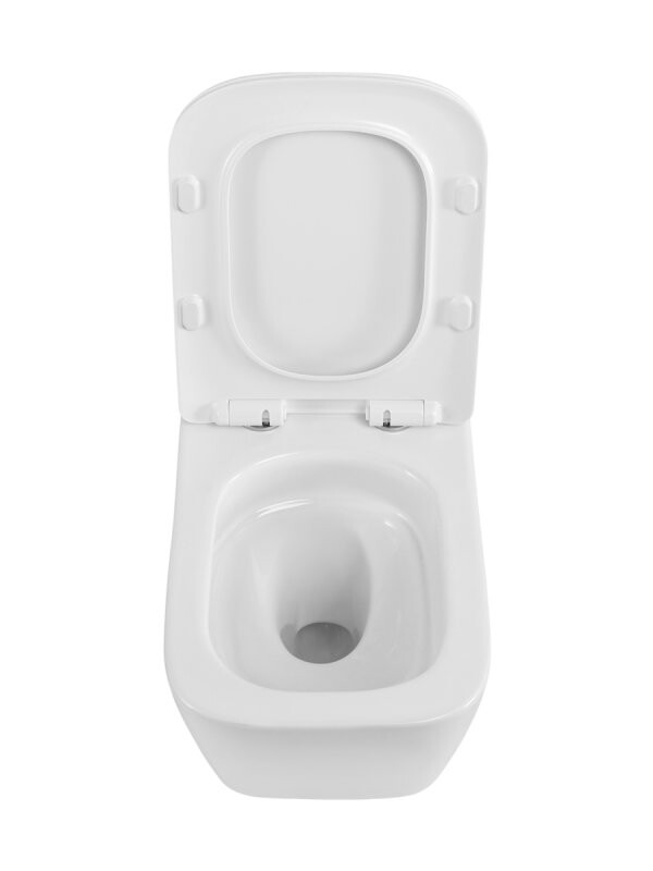 BelBagno KRAFT-TOR Унитаз подвесной безободковый с сиденьем и смывом TORNADO BB7106CH-TOR/SC