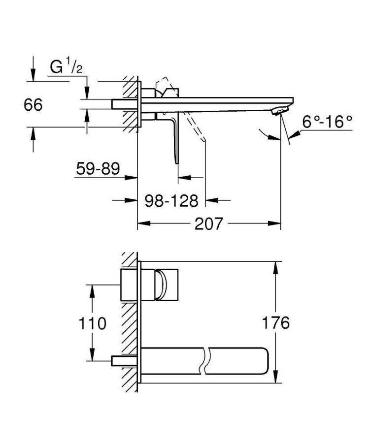 Grohe Lineare New 23444DC1 смеситель для раковины