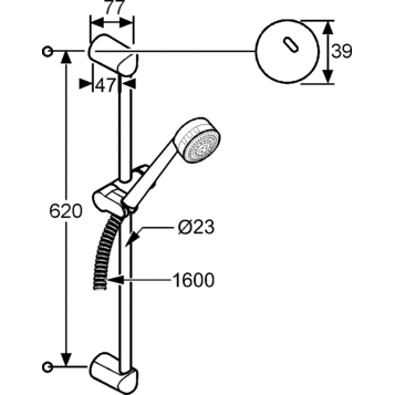 Kludi Zenta душевой гарнитур 6083005-00