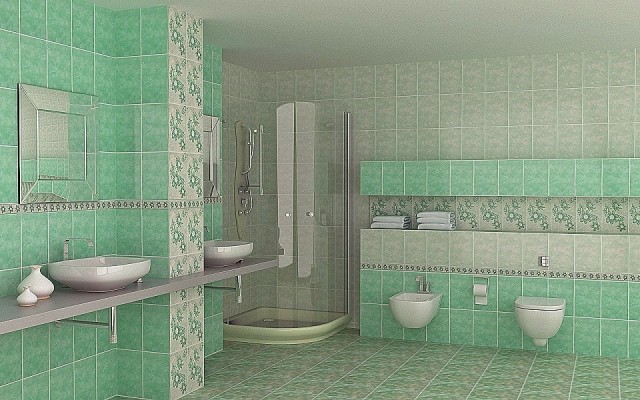 Газкерамика Валентино 20х30см плитка настенная светло - зеленая глянцевая