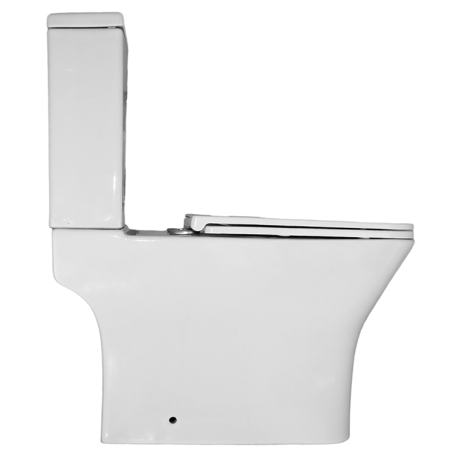 Унитаз-компакт Azario Mari 360х700х805 напольный, безободковый, слив Tornado, в комплекте с быстросъемным сиденьем микролифт AZ-79143T