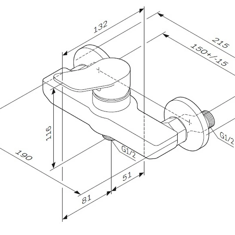Am.Pm X-Joy смеситель для душа F85A20000