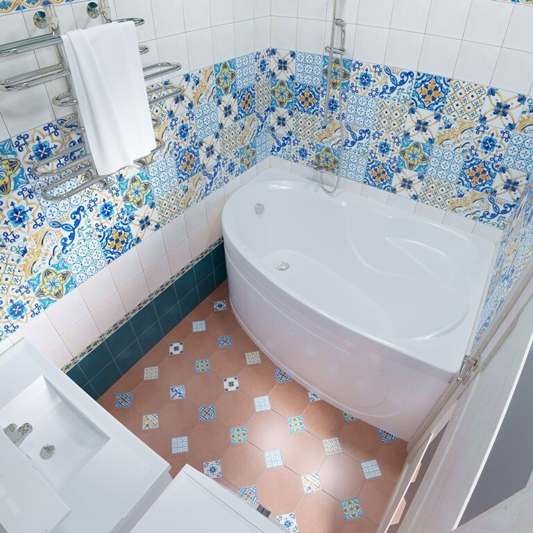 Triton Кайли 150*101 ванна акриловая асимметричная L