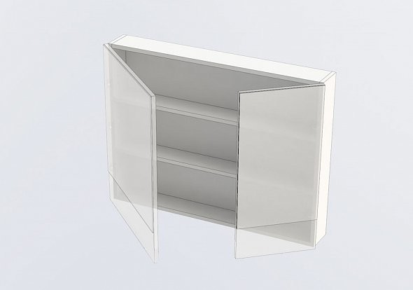 Зеркало-шкаф Aquanet Нота 90*67 00165371