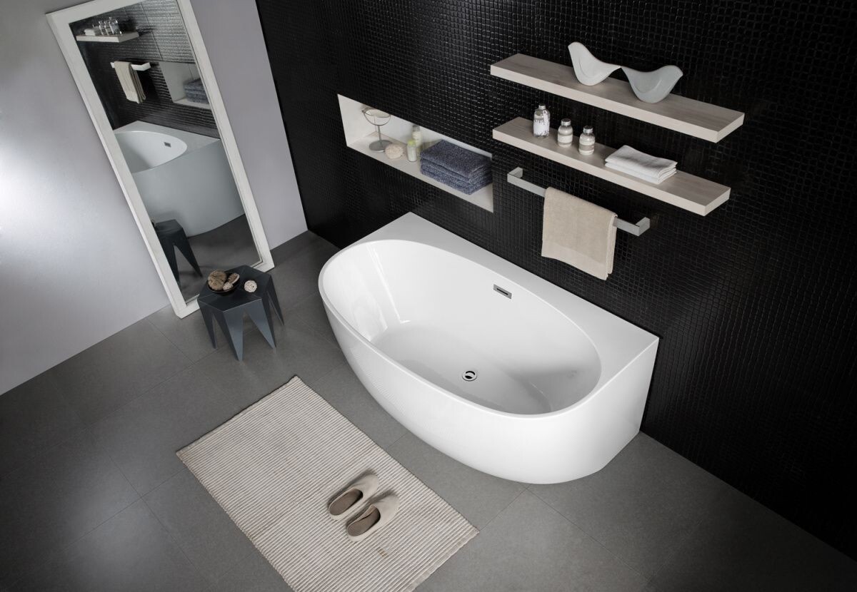 Ванна акриловая Azario Кэмбридж Нью 180х88 пристенная CAM18090-NEW