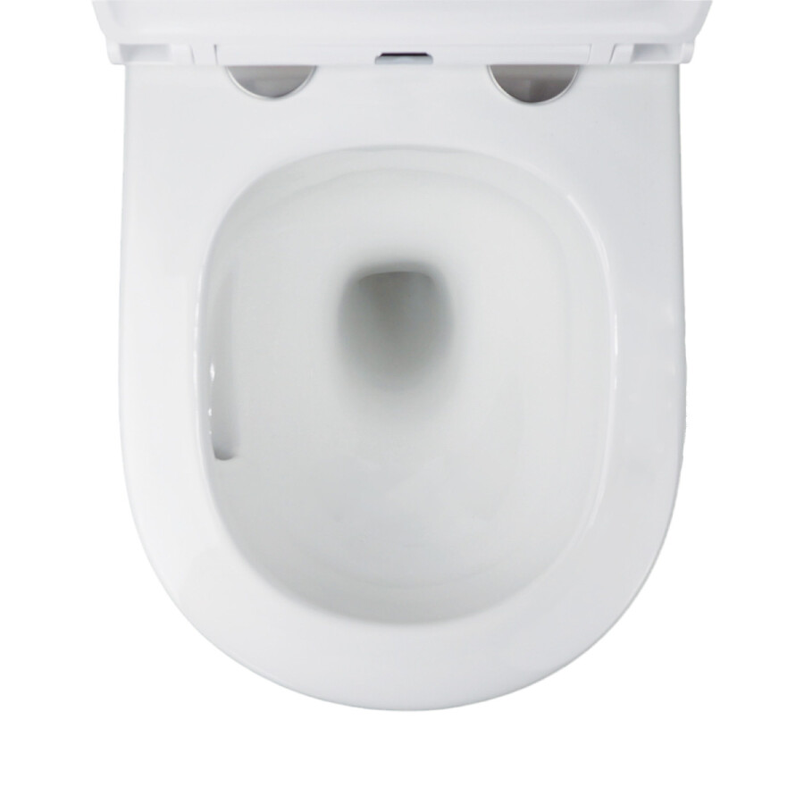 Унитаз подвесной Azario Adagio360х485х365 безободковый, система смыва "Скрытое Торнадо", с быстросъемным сиденьем "Микролифт" AZ-5177T-WHT