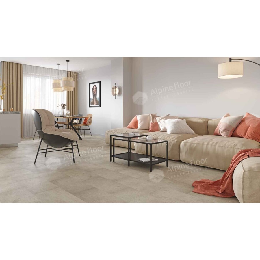 Alpine Floor Light Stone Кварцвиниловая плитка LVT Зион ECO 15-14 608 х 303 х 2.5 mm