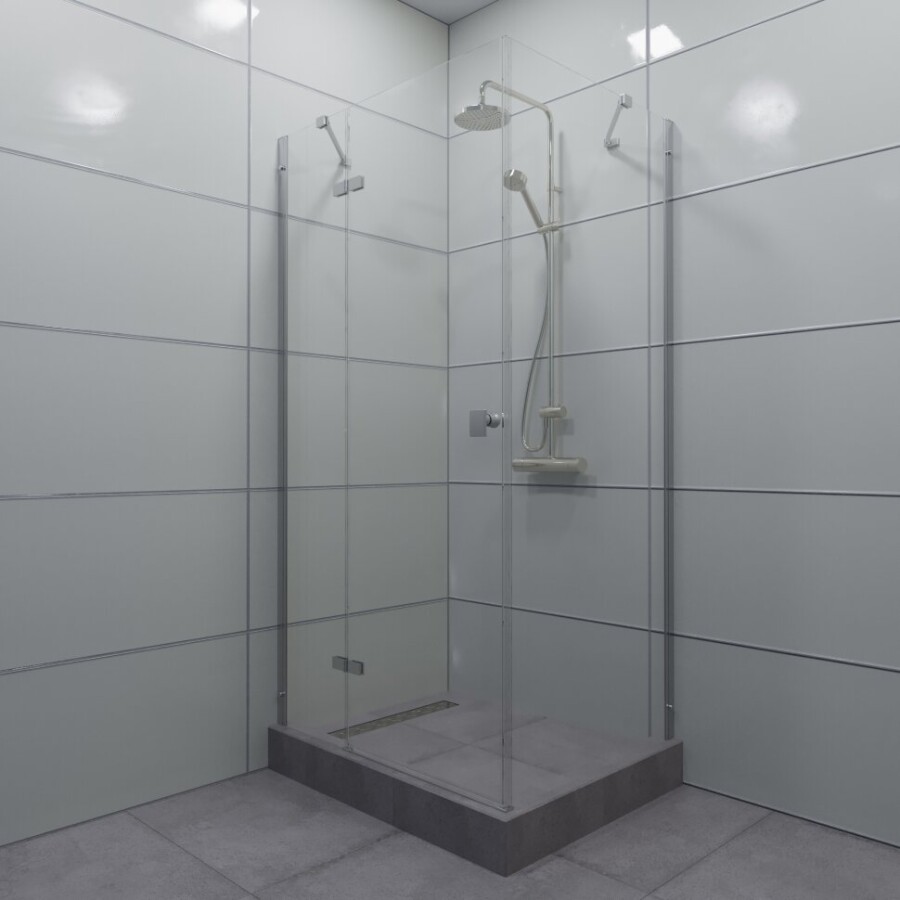 Triton Душевое Ограждение Брава-Хром 100*80 Щ0000054195