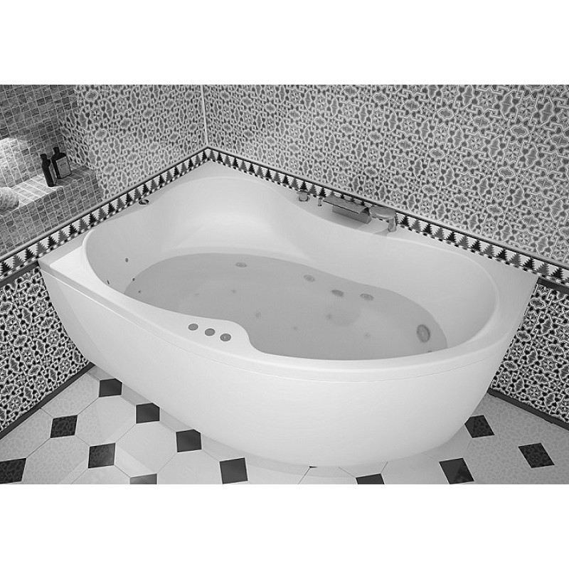 Aquanet Capri 160*100 ванна акриловая правая с каркасом 00205386